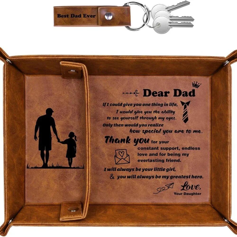 NWT Dear Dad from your Son Valet w/Keychain - Picture 6 of 9